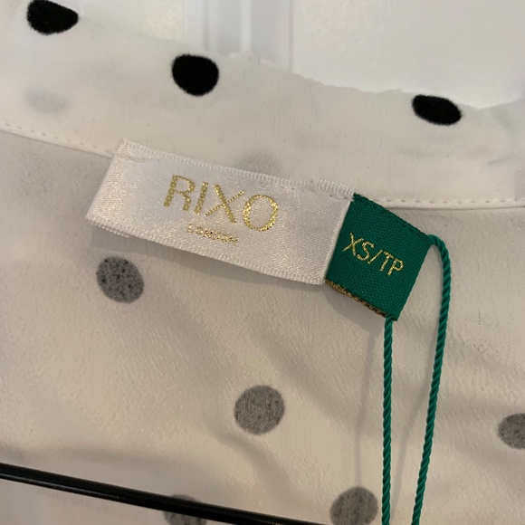 NWT! RIXO London Alora Cropped Blouse Top XS - Picture 4 of 11